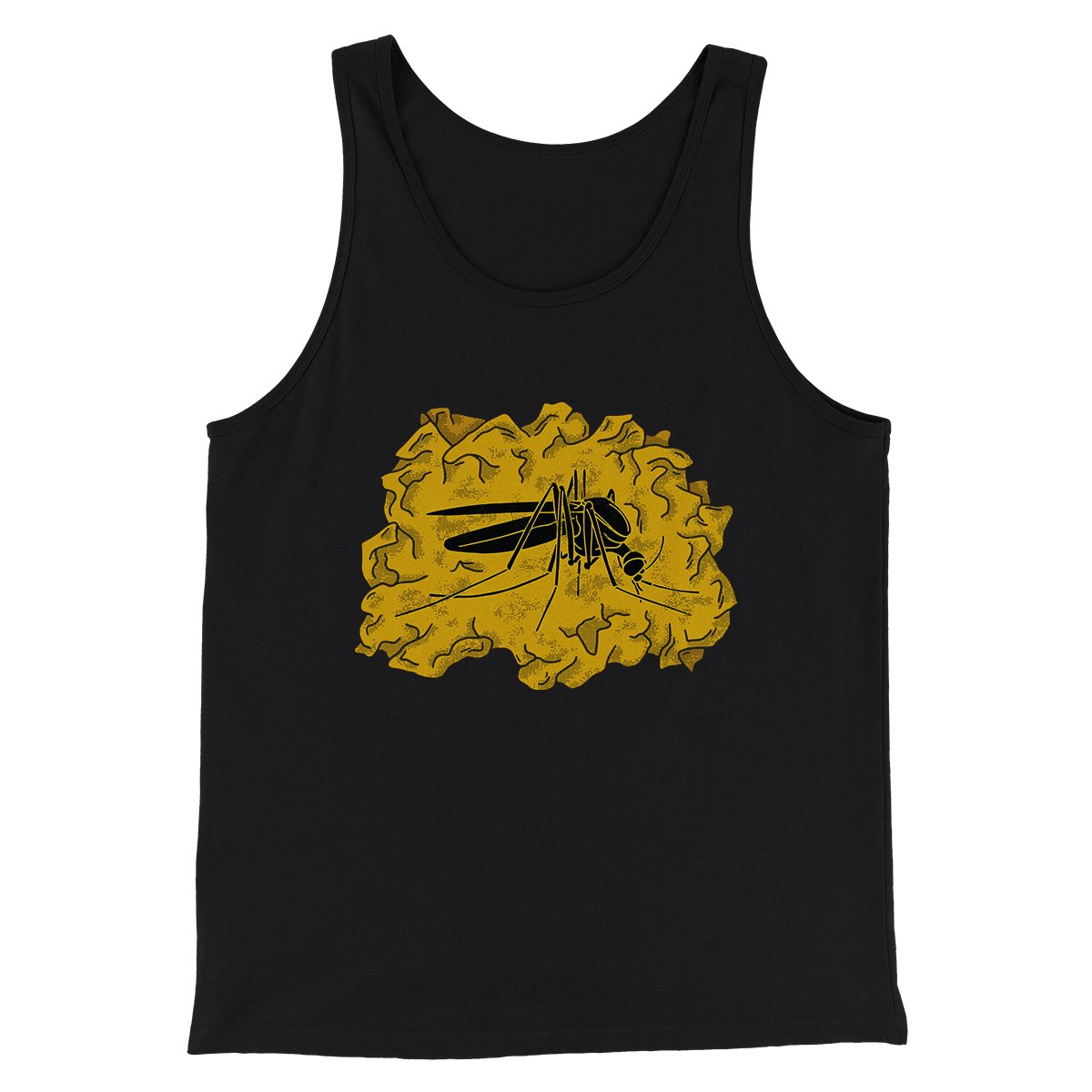 Amber Mosquito Funny Movie Unisex Tank Top - Dino DNA Print, Combed Ring-Spun Cotton