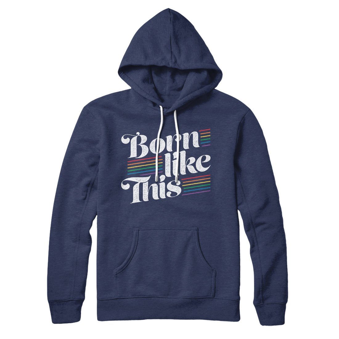 Born Like This Unisex Cotton Polyester Hoodie - Pullover with Hood Kangaroo Pocket