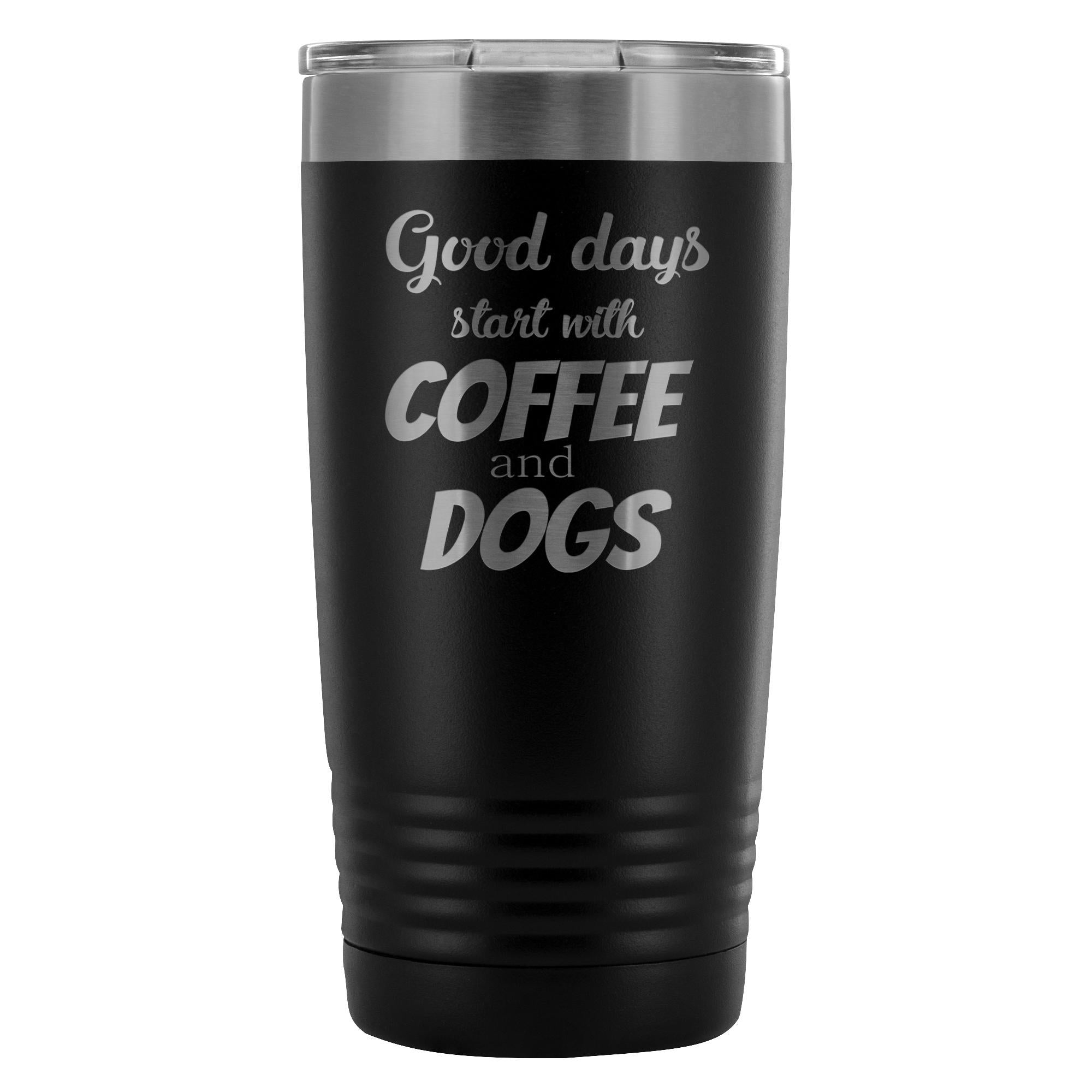 Coffee and Dogs 20oz Vacuum Tumbler - Polar Camel Double Wall Insulated