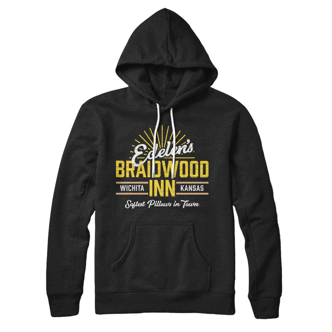 Edelen's Braidwood Inn Unisex Pullover Hoodie - Cotton Polyester Loose Fit