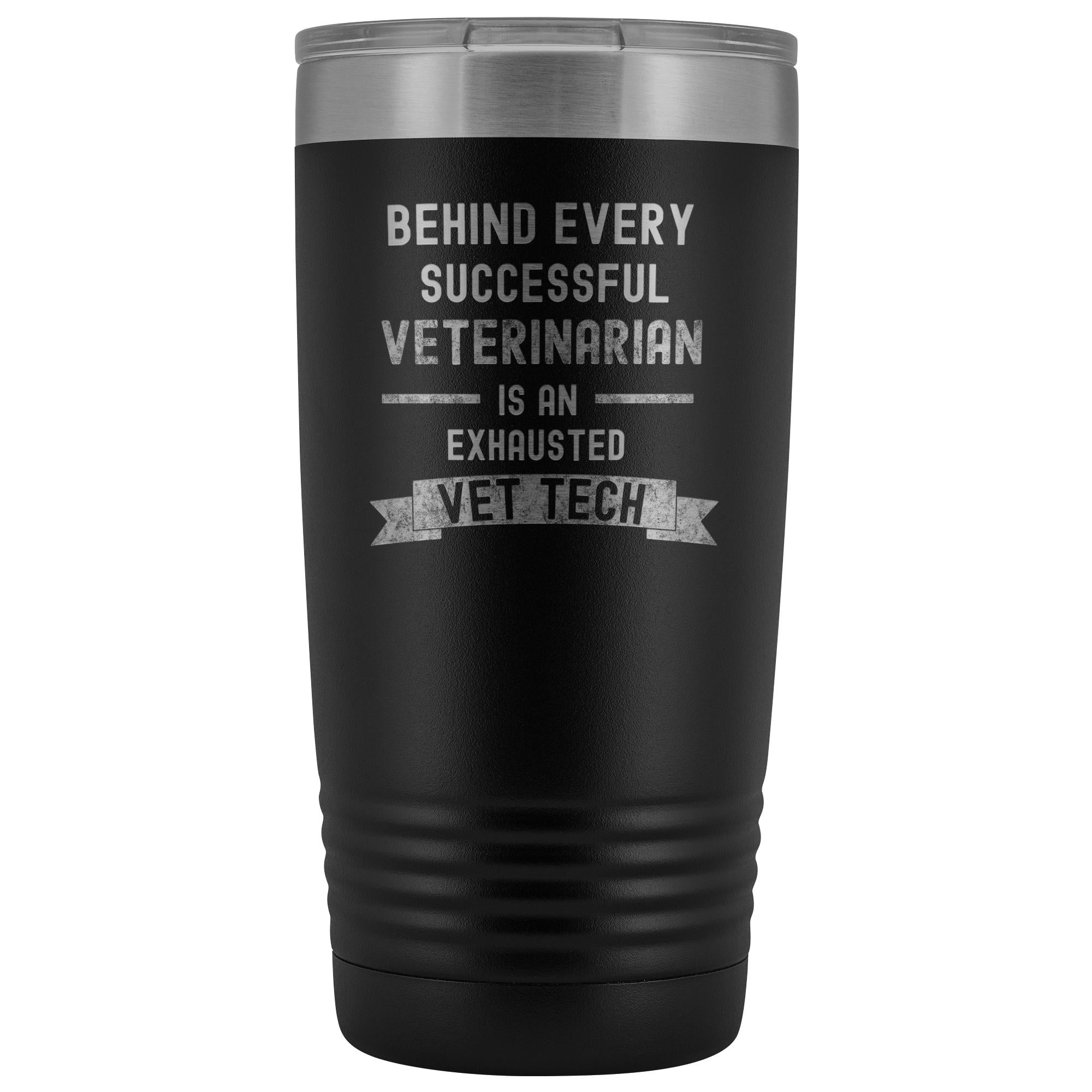 Exhausted Vet Tech 20 oz Vacuum Insulated Stainless Steel Tumbler - Polar Camel
