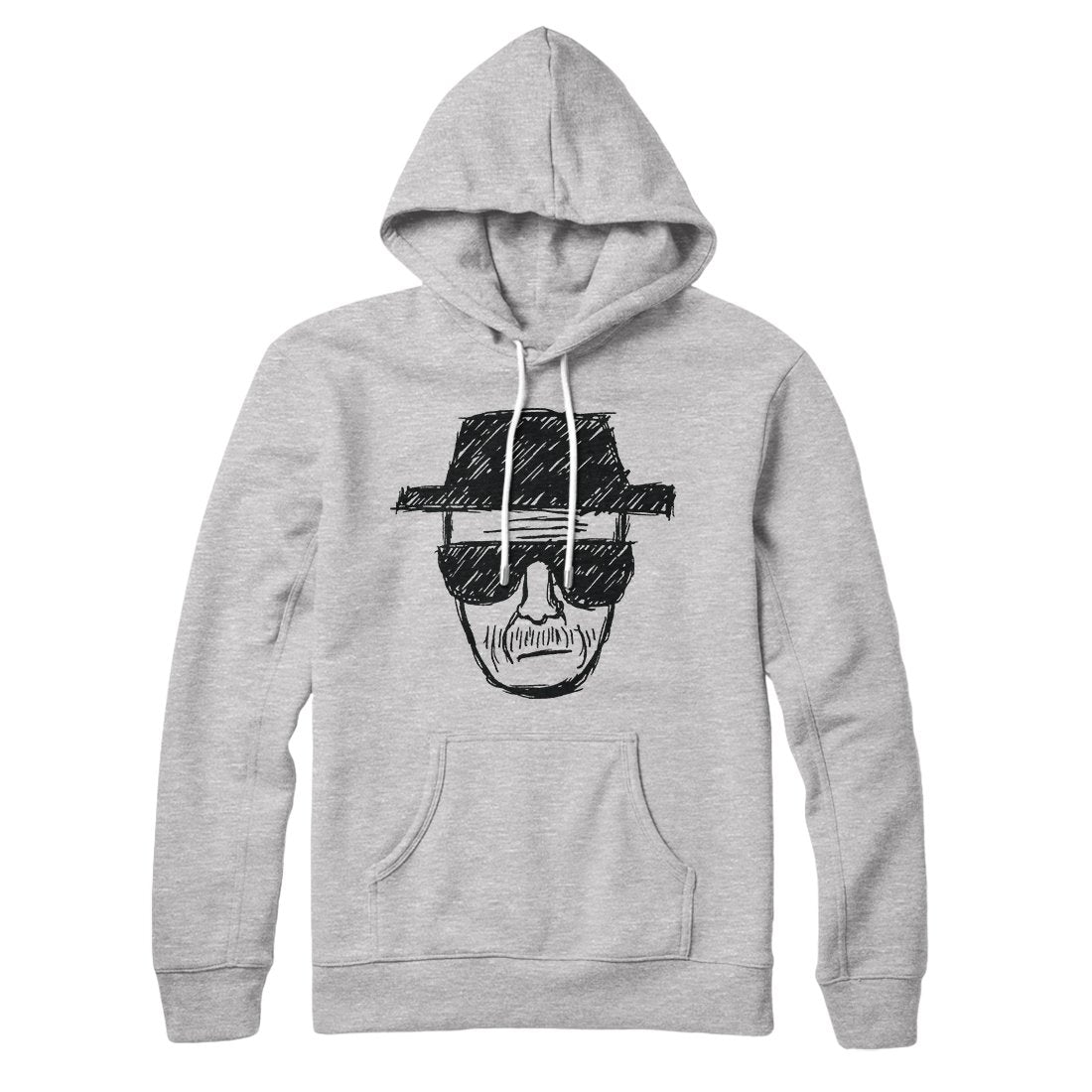 Heisenberg Hoodie Unisex Cotton Polyester Pullover Hood Kangaroo Pocket Loose Fit