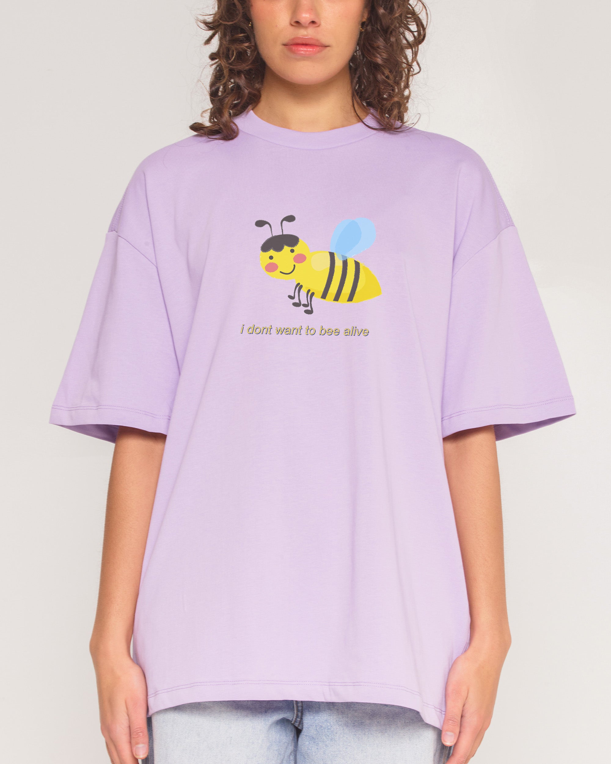 I Don't Want To Oversized Graphic Tee Unisex 100% Combed Cotton 275gsm