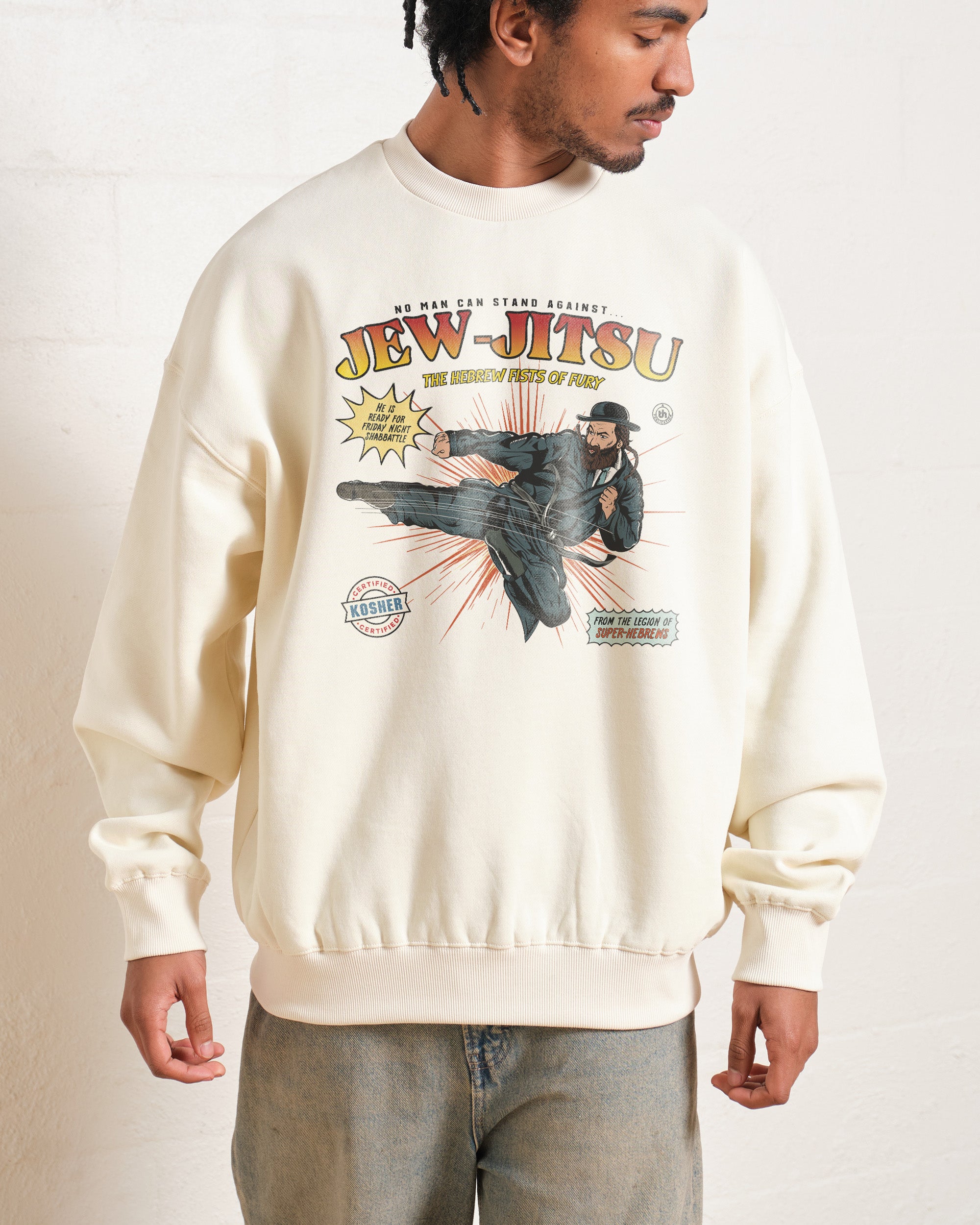 Jew-Jitsu Graphic Sweatshirt Unisex 340gsm Cotton Polyester Blend