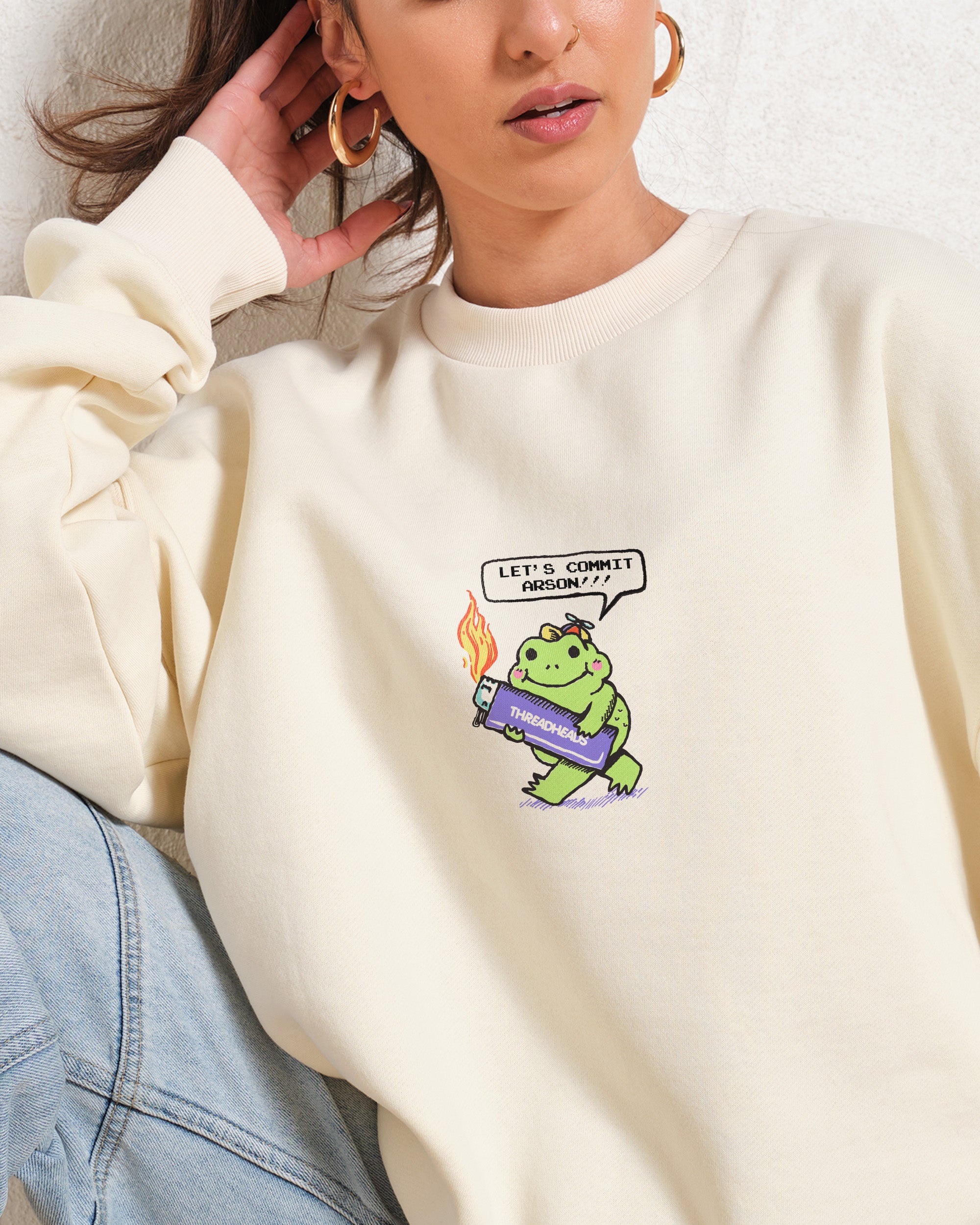 Let's Commit Arson Graphic Sweatshirt - Unisex, Premium Cotton-Poly Blend