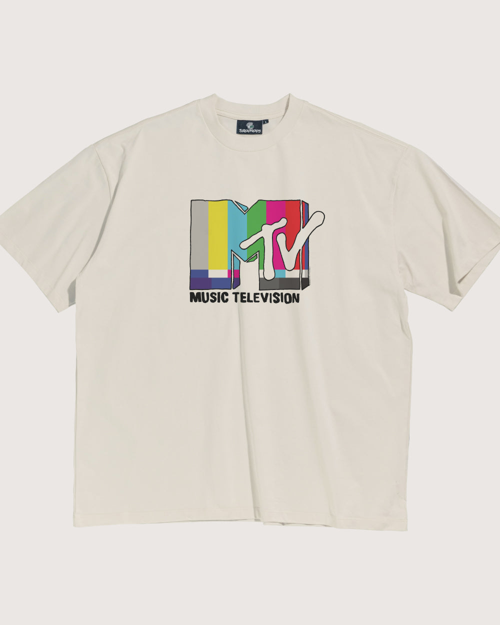 MTV Logo Oversized Unisex T-Shirt 90s Boxy Fit 100% Combed Cotton 275gsm