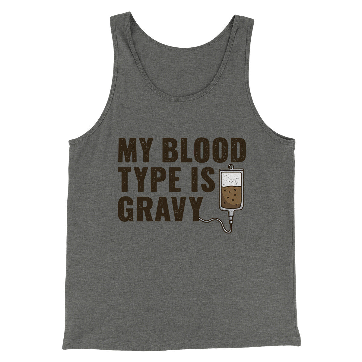 My Blood Type Is Gravy Funny Thanksgiving Unisex Tank Top
