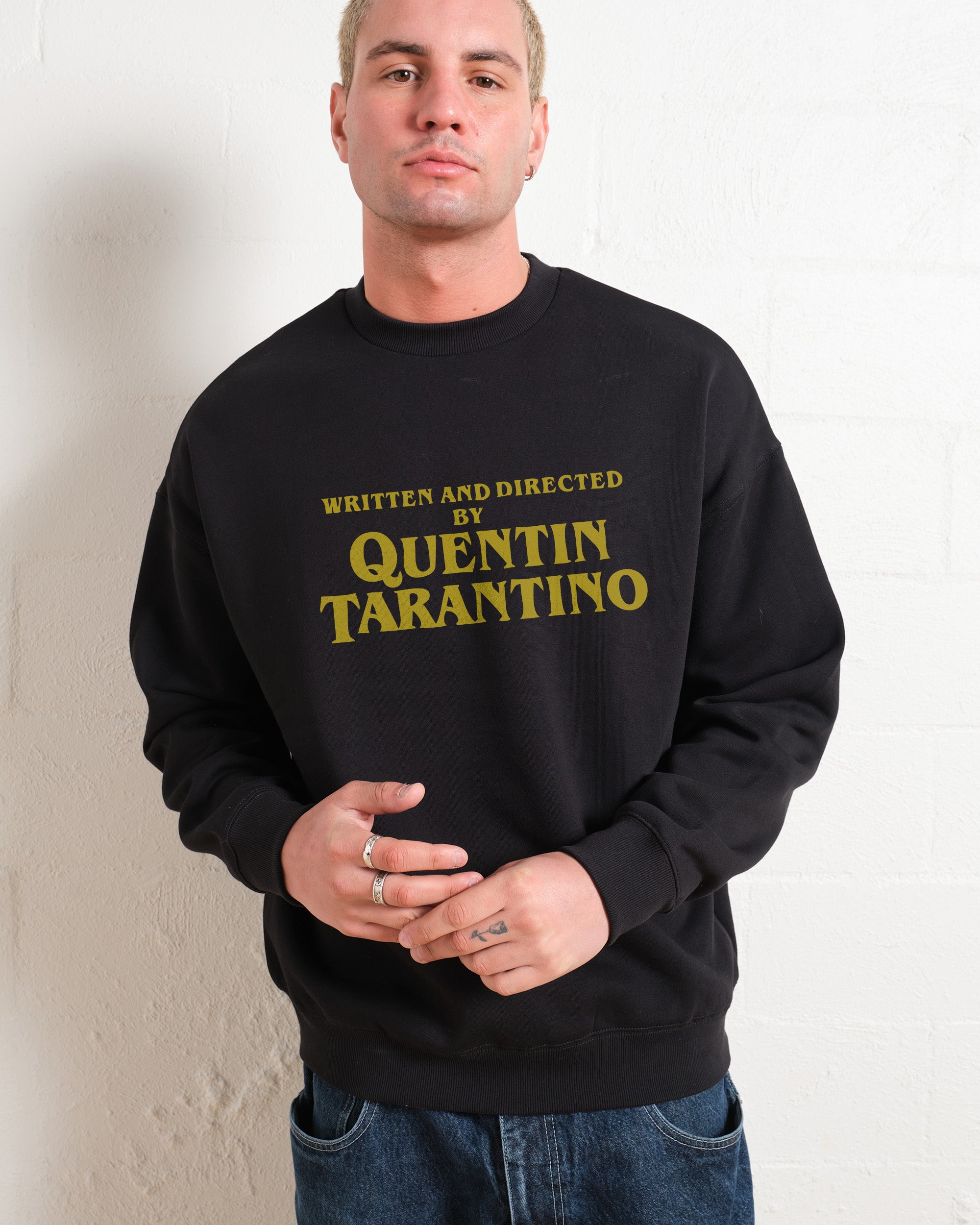 Quentin Tarantino Written and Directed by Graphic Sweatshirt - Unisex 340gsm Cotton Poly Blend