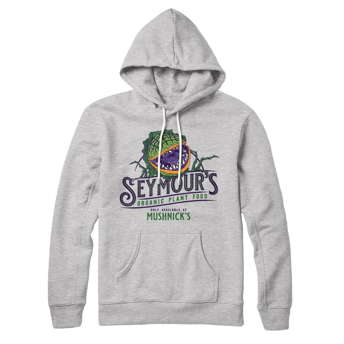 Seymour's Plant Food Pullover Hoodie - Unisex Cotton Polyester Loose Fit Graphic Print