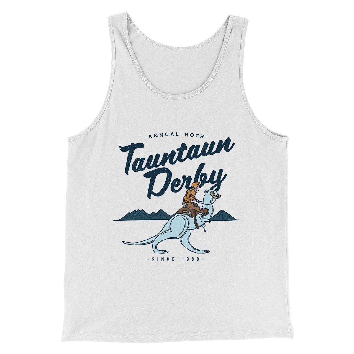 Tauntaun Derby Funny Movie Unisex Tank Top - Combed Ring-Spun Cotton
