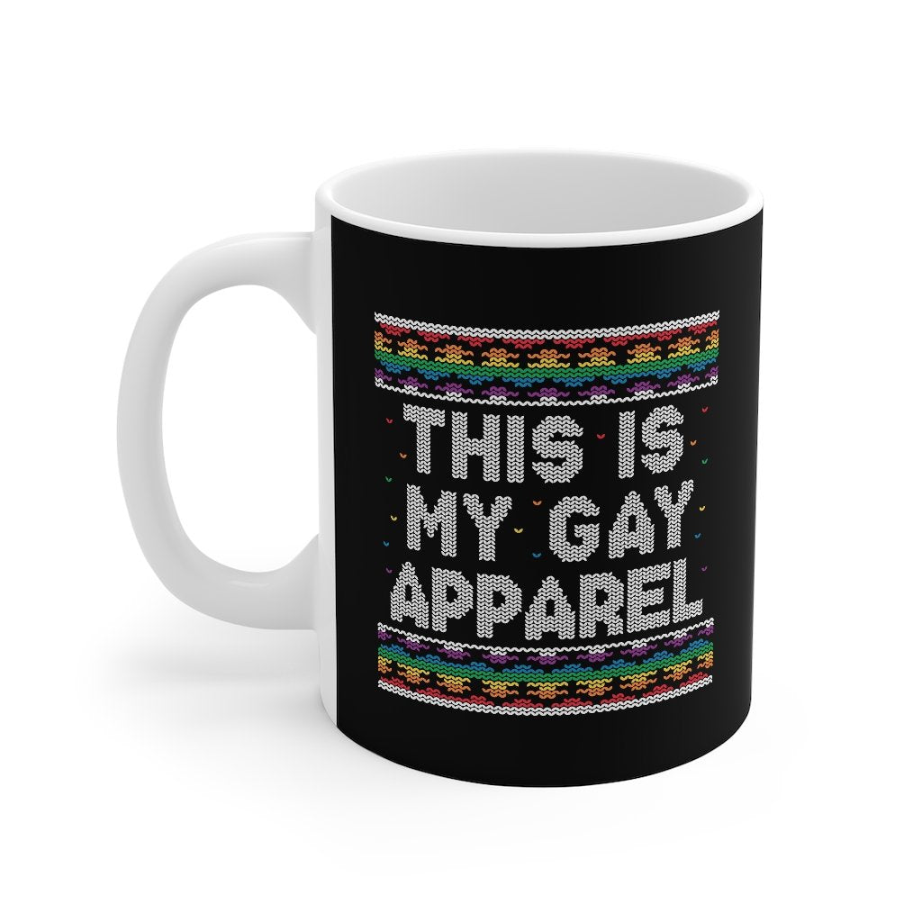 This Is My Gay Apparel Coffee Mug - White Ceramic 11oz Hot Beverage Cup
