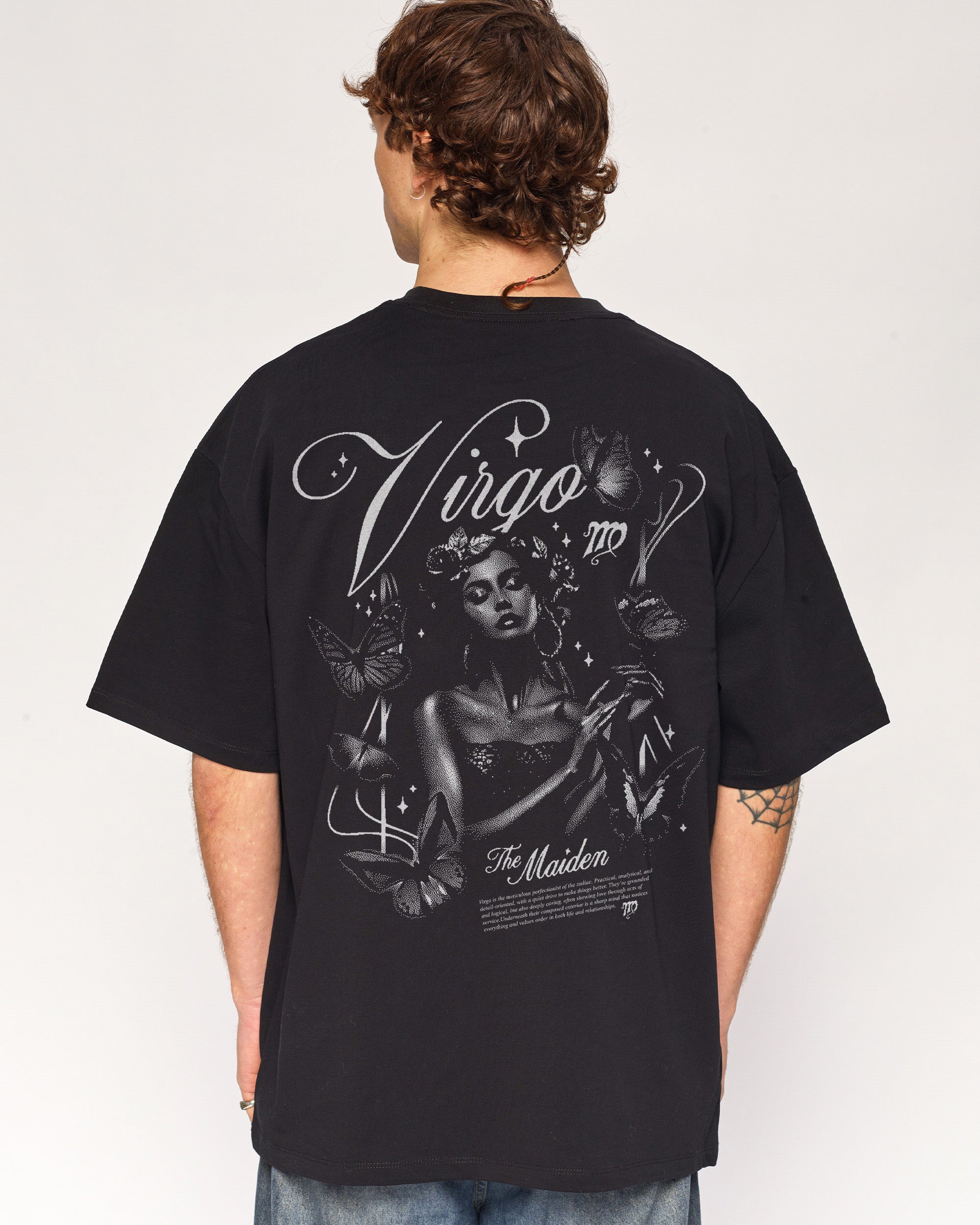 Virgo Oversized Graphic Tee Unisex 100% Combed Cotton Heavyweight 275gsm