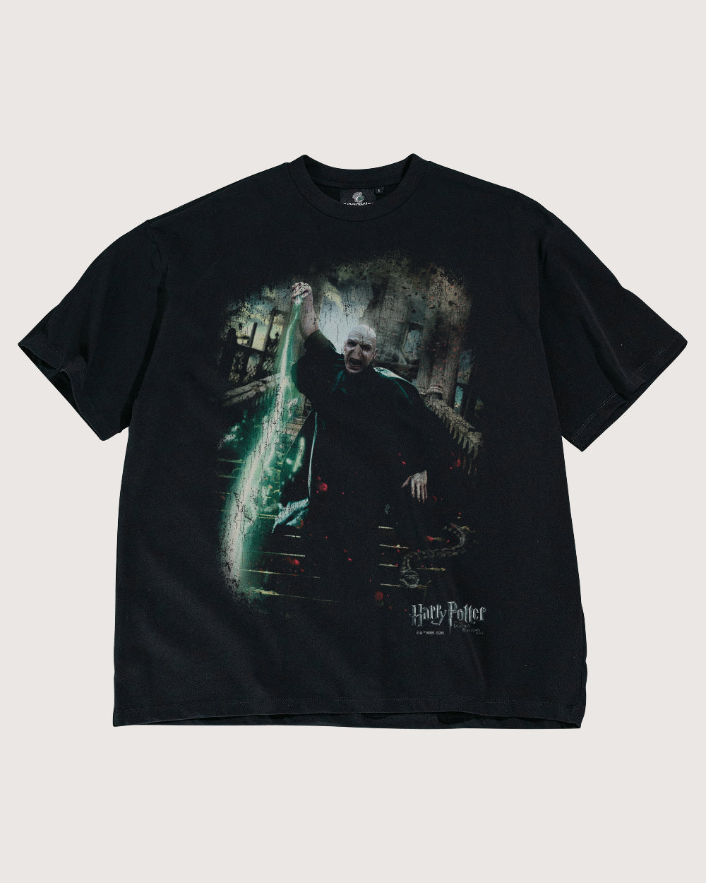 Voldemort Oversized Graphic Tee Harry Potter Official Unisex 100% Combed Cotton Heavyweight
