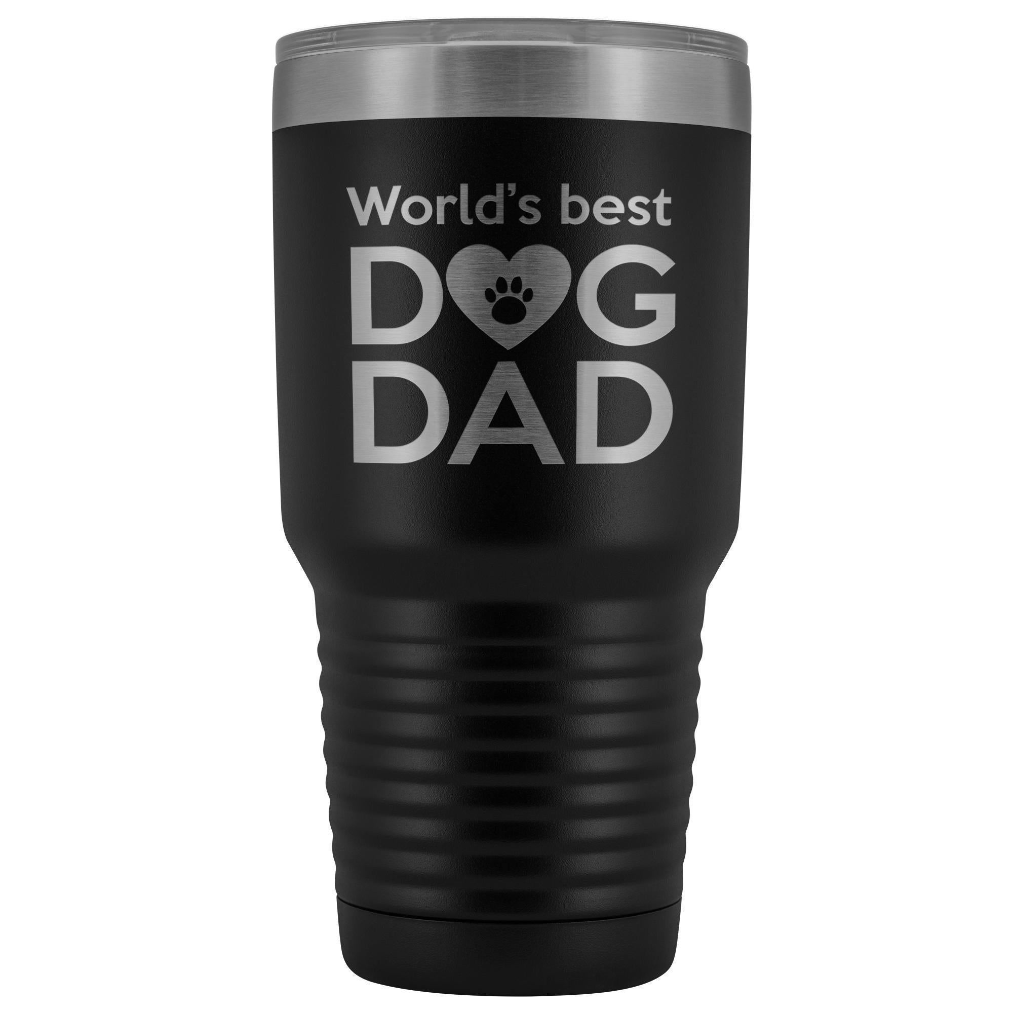World's Best Dog Dad 30oz Vacuum Insulated Tumbler - Dogs Design