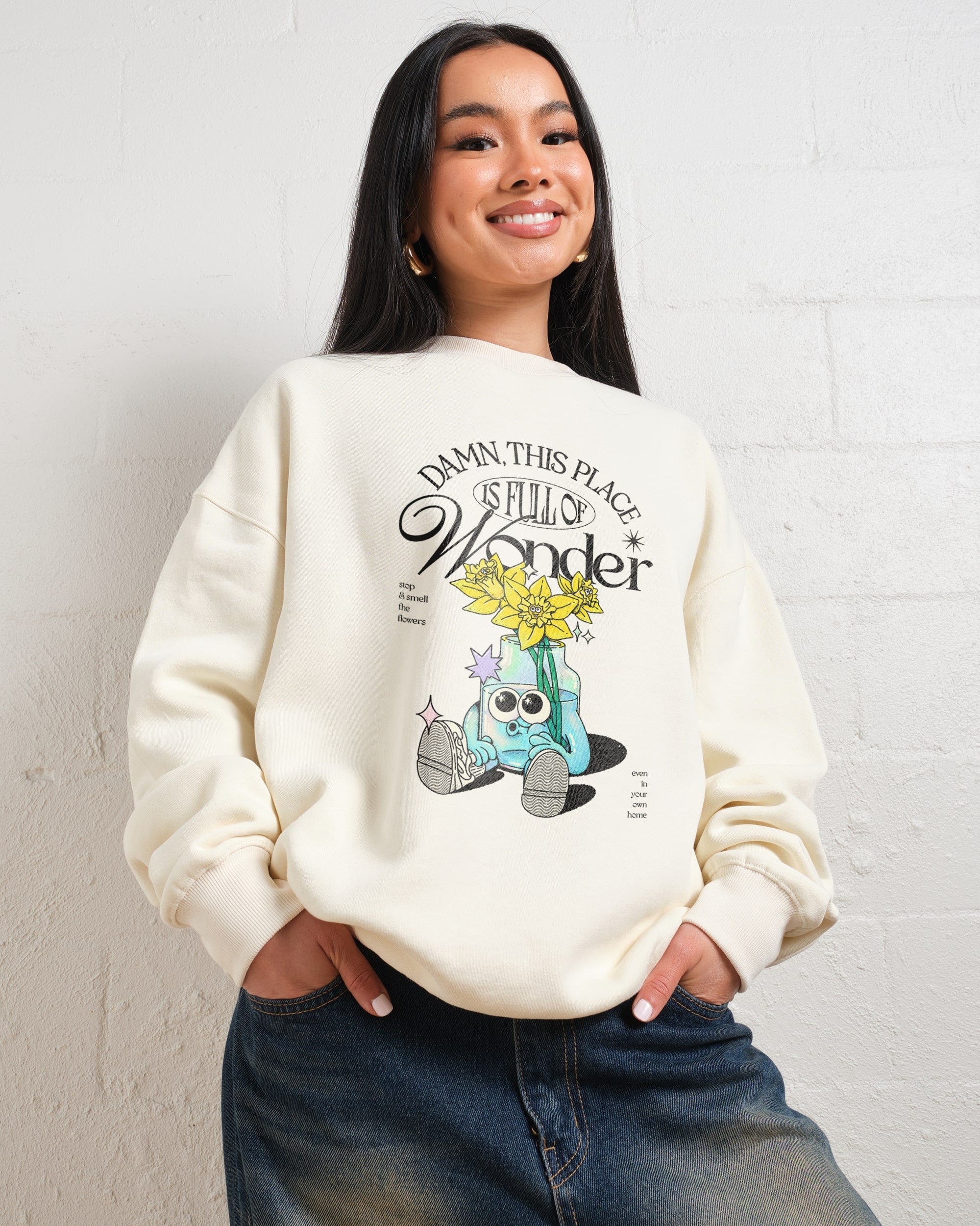 Damn This Place is Full of Wonder Unisex Sweatshirt - Premium 340gsm Cotton Poly Blend