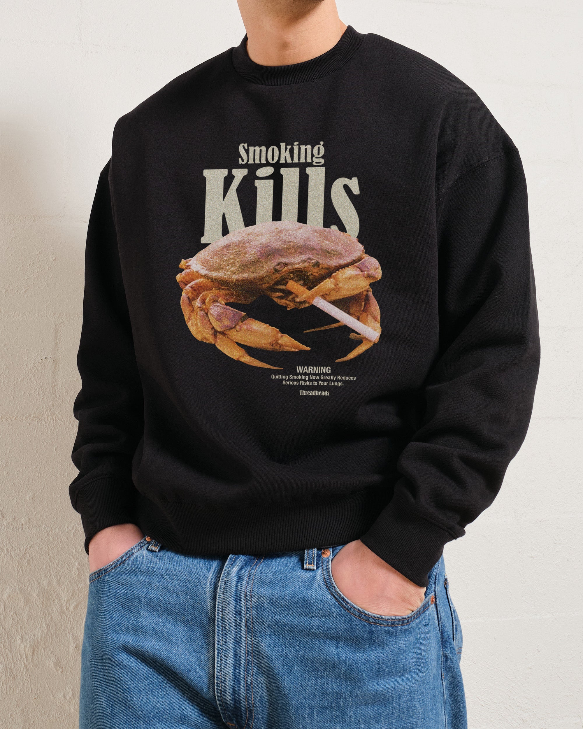 Smoking Kills Graphic Sweatshirt Unisex Premium Cotton-Poly Blend 340gsm